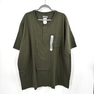 Duluth Relaxed Fit Longtail Henley Tee in Olive Size 2XL